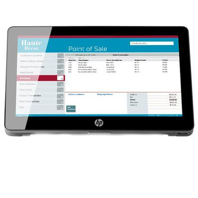 HP RP2 Retail System 2030 Point of Sale POS Built in Devices J2900 1.6 Ghz 4GB Memory Custom Stand and Only PC Win8.1 Pro 120Gb SSD HD Graphics Used