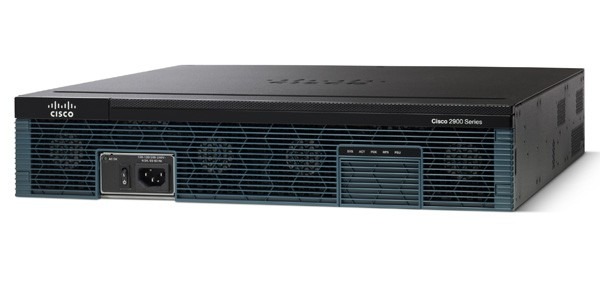 Cisco 2921 Integrated Services Router Wired Router Used A Ethernet 512MB Memory 6 128MB Flash memory
